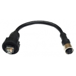 Кабель CBL-M12DFF4PRJ45-BK-10-IP67